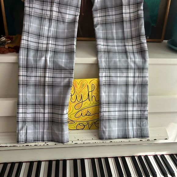 Nike Golf Tour Performance Dri-Fit Gray Plaid Straight Leg Pants 0 - Picture 5 of 15